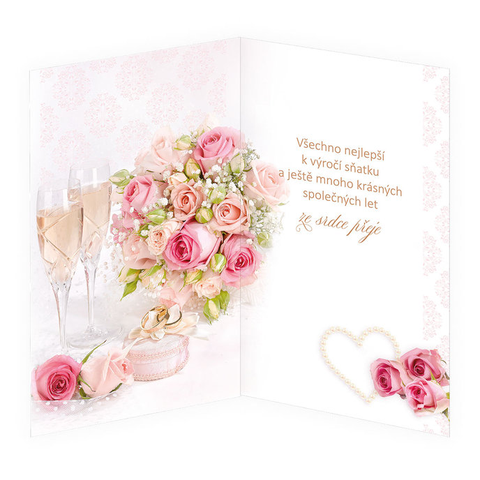 13-6152 Wedding greeting card CZ