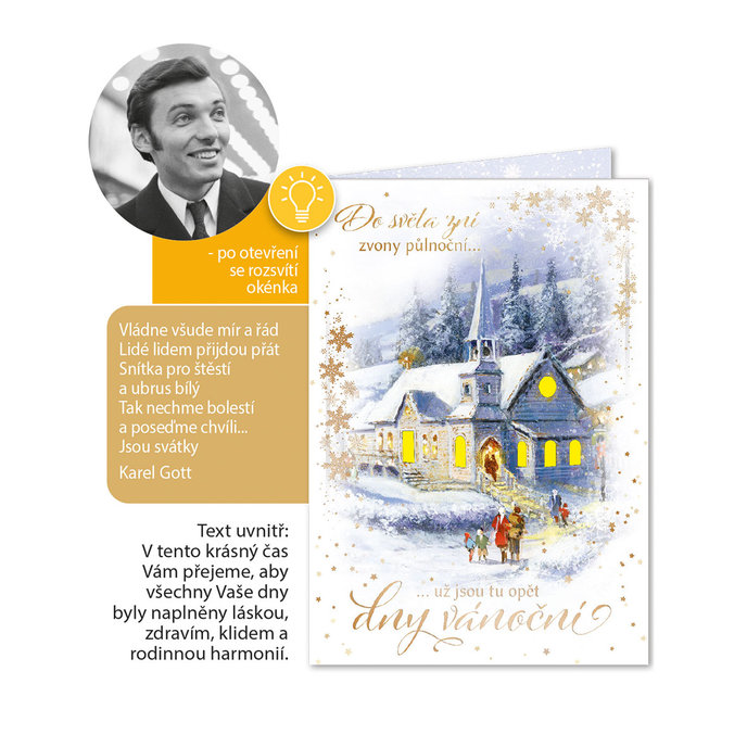 71-8015 Vánoční přání hudební CZ