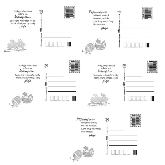 0612-0309c Pohlednice velikonoční CZ
