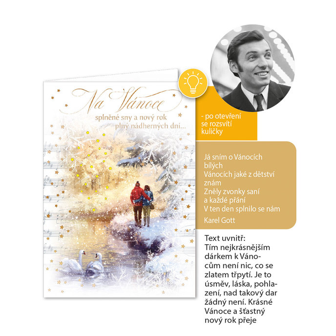 71-8016 Vánoční přání hudební CZ