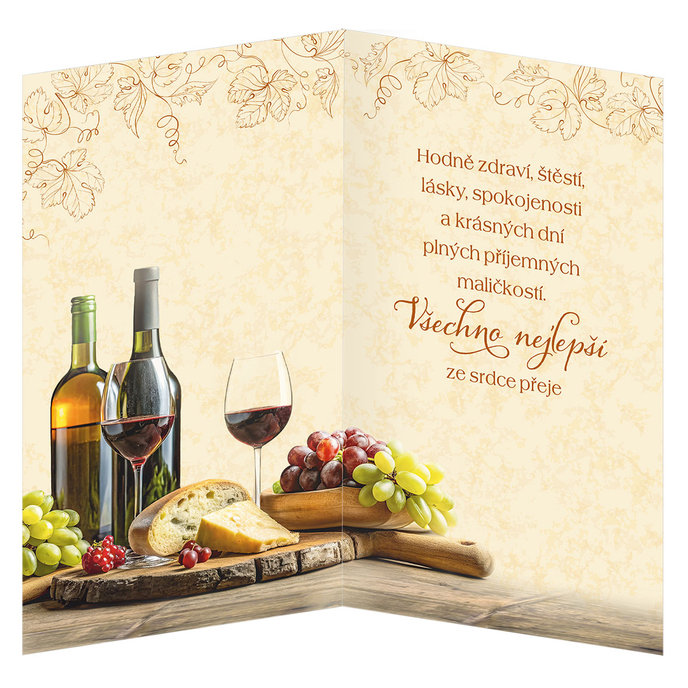 55-610 Blahoprajná karta gratulační CZ