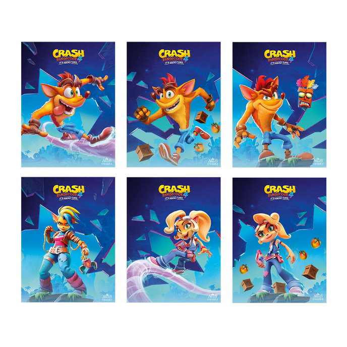1110-0325 Trhací zápisník 9x12cm lic. Crash Bandicoot