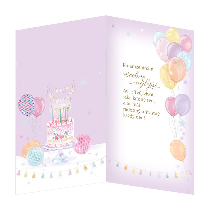 15-6475 Blahopřání gratulační otočník CZ