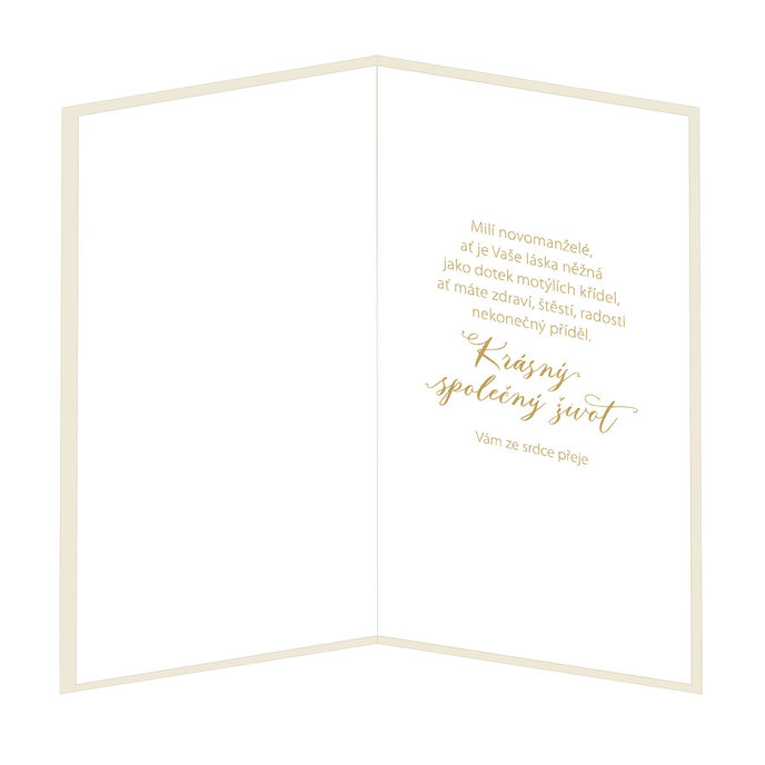 13-431A Wedding greeting card CZ