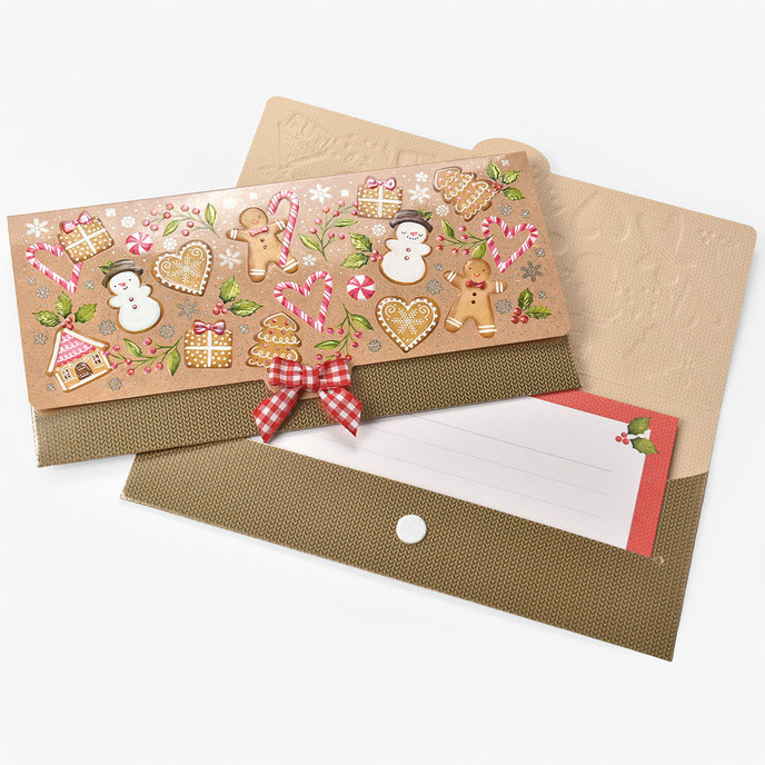 81-6056 Obálka s kartičkou, vánoční
