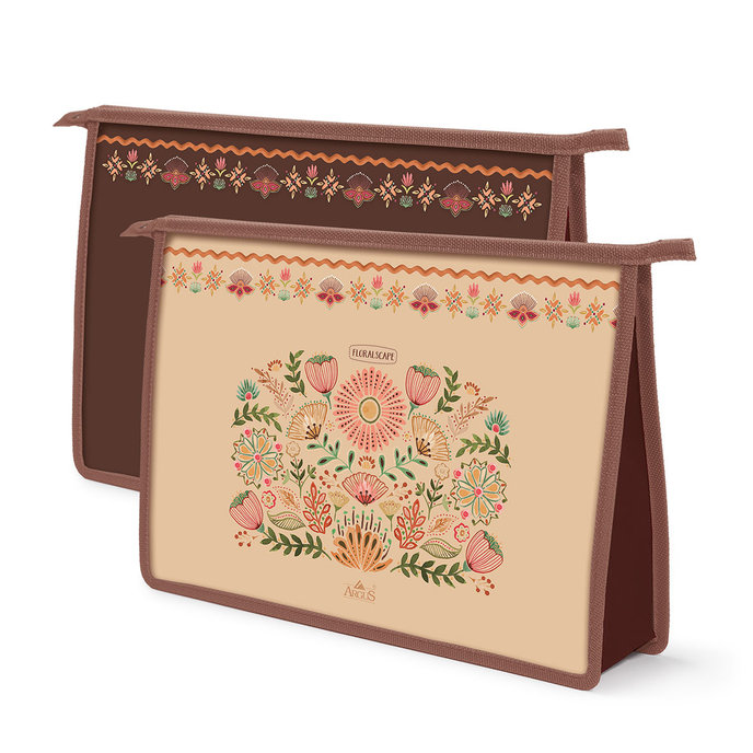 1662-0389 Plastový obal se zipem A4+ Floral scape