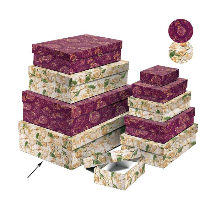 2540-1174 Dárková krabice 26,4x17,6x7,3cm /2500-1174/