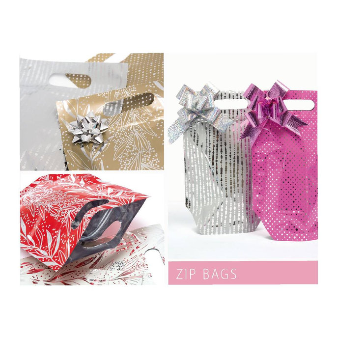 2018-8001 Taška - ZIP BAG cm, mix 12 ks