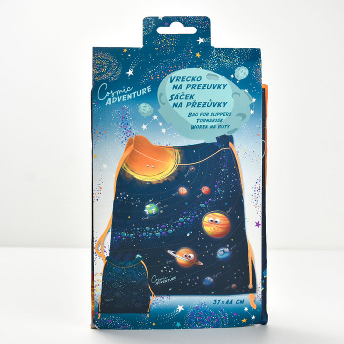 1830-0428 Sáček na přezůvky / sportovní potřeby Cosmic adventure