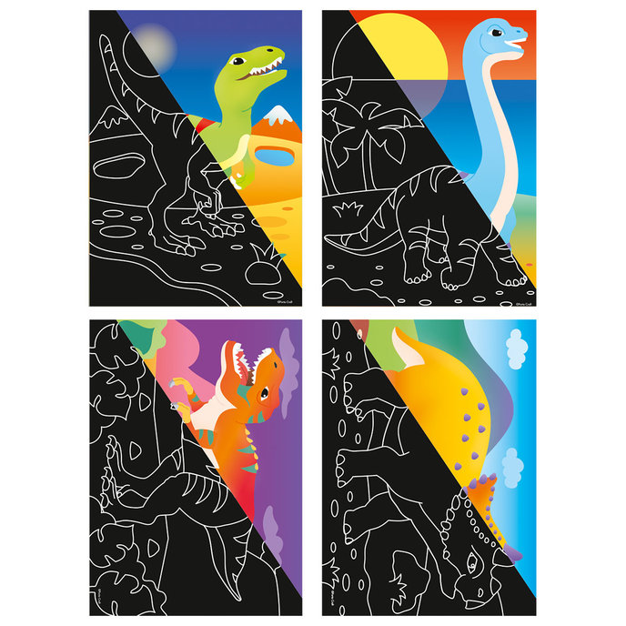 1936-0003 Kreativní sada - Škrabací obrázky