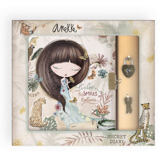 1438-0385 Zápisník se zámkem lic. Anekke