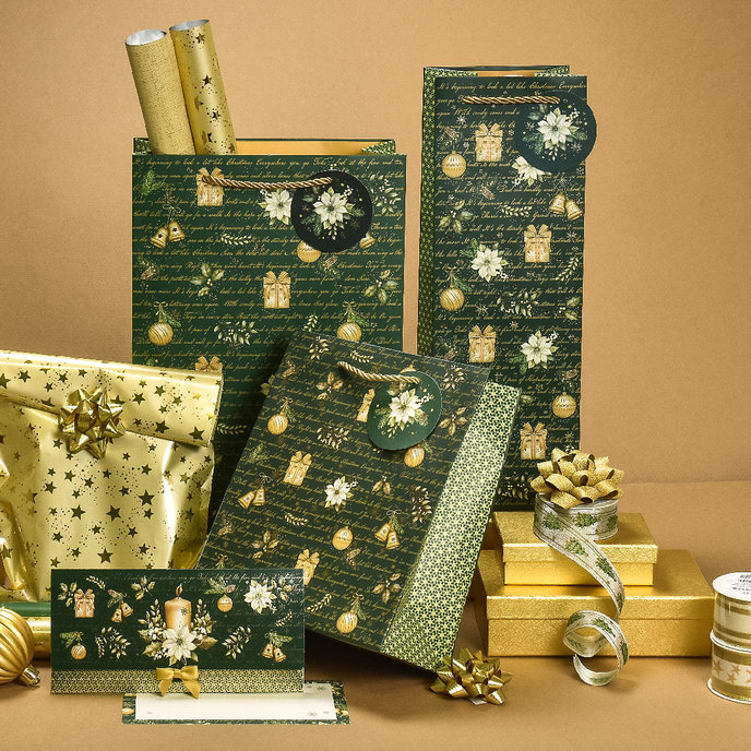 0849-0167 H Dárková taška vánoční LUX