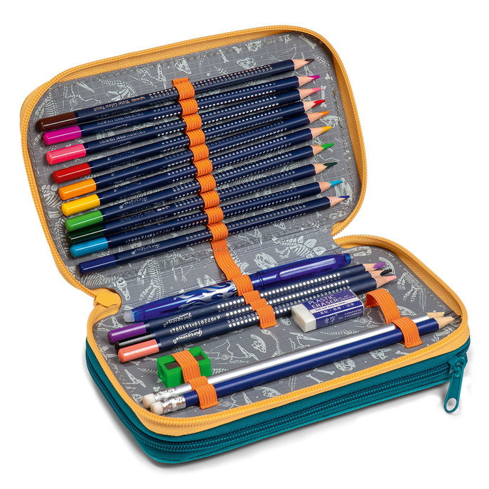 1866-0425 Penál s náplní dvoupatrový Roaaar!