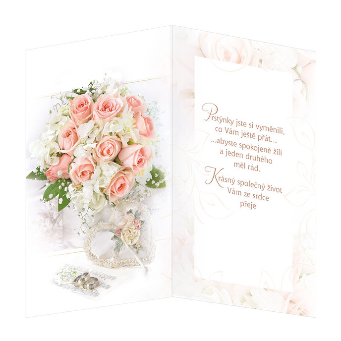 13-6142 Wedding greeting card CZ