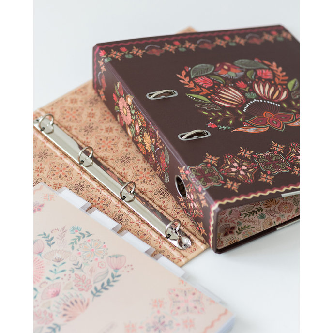 1671-0389 Pořadač pákový A4 Floral scape