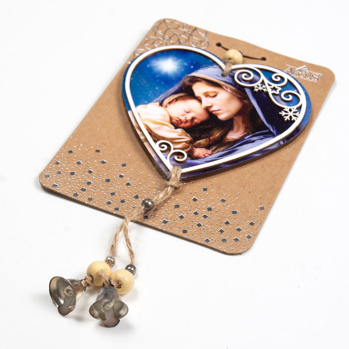 2357-1005 Vánoční dřevěná dekorace