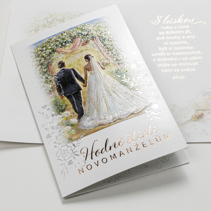 13-6177 Wedding greeting card CZ