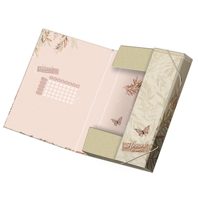 1231-0360 Box na sešity A4 Horses & me