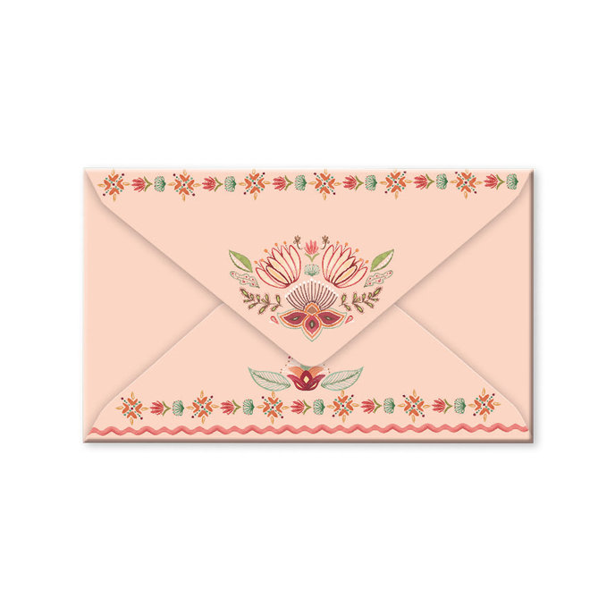 1051-0389 Writing paper Floral Scape