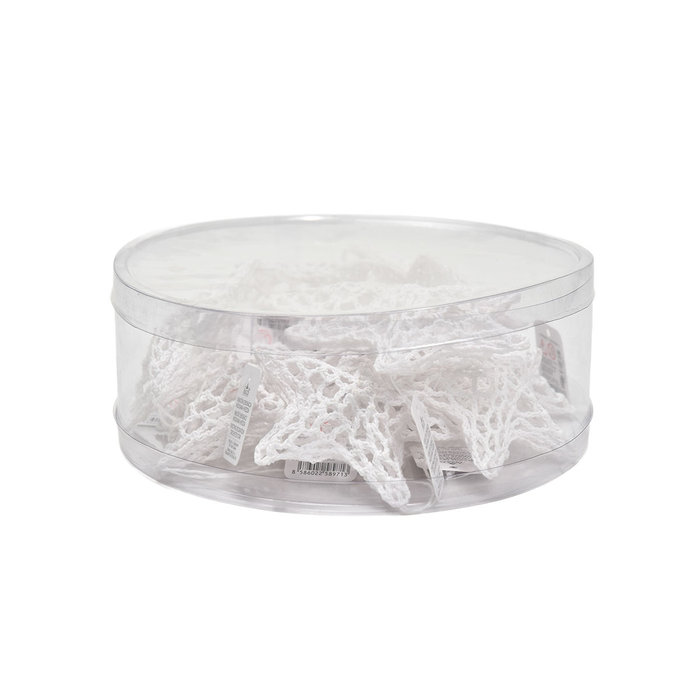 2361-1001 Vánoční dekorace - háčkovaná hvězda, box 12ks