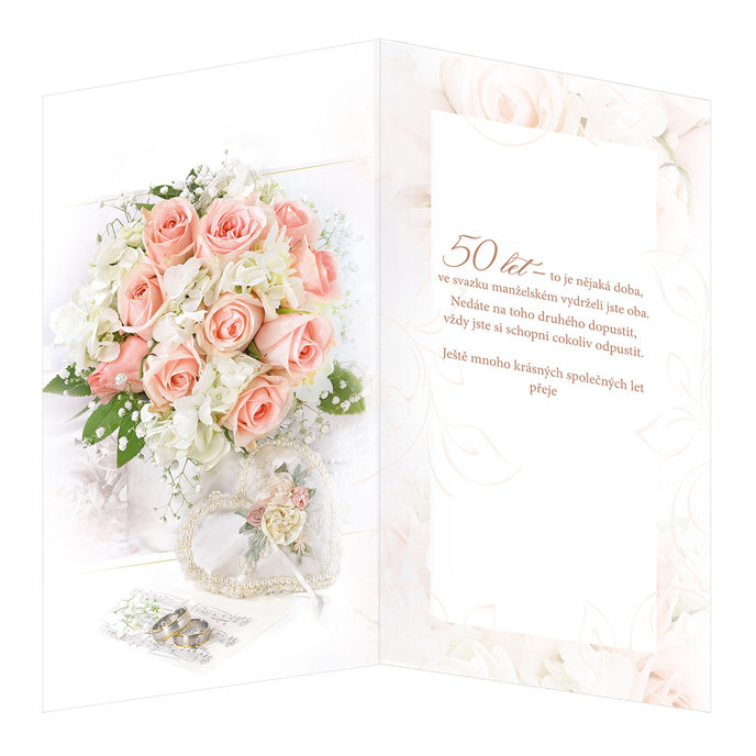 13-6142 Blahopřání svatební CZ/ výročí