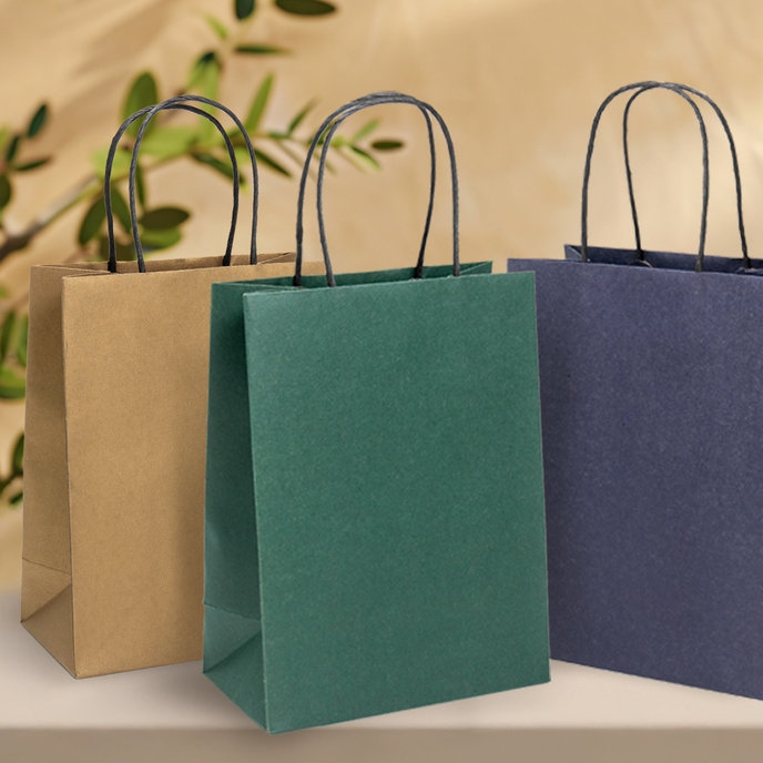 7748-0003 Gift bag NATUR silver