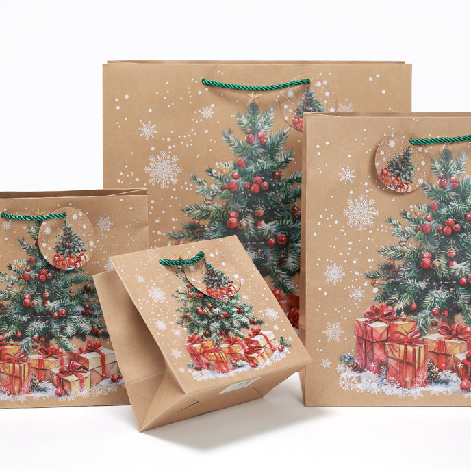 0845-0011 Dárková taška vánoční SQUARE