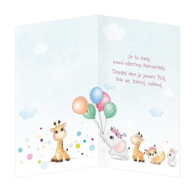 17-6032 Blahopřání dětské s otočníkem CZ