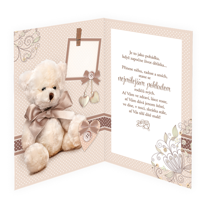 76-607 Blahopřání k narození dítěte  CZ