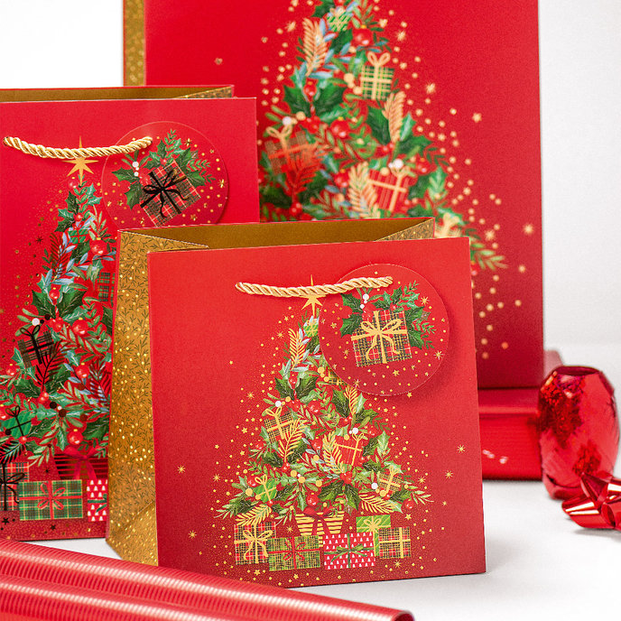 0849-0169 H Dárková taška vánoční LUX