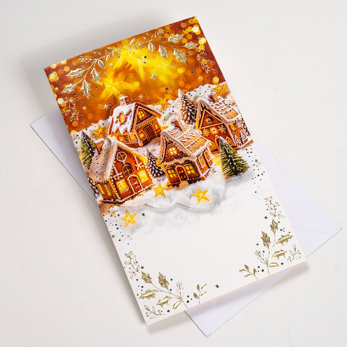 11-6556 Vánoční přání s kapsou na peníze CZ