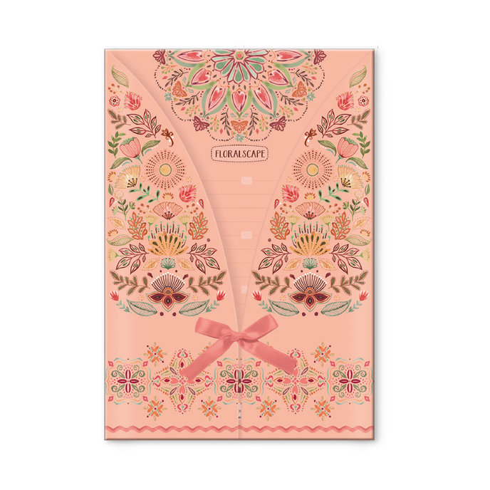 1051-0389 Writing paper Floral Scape