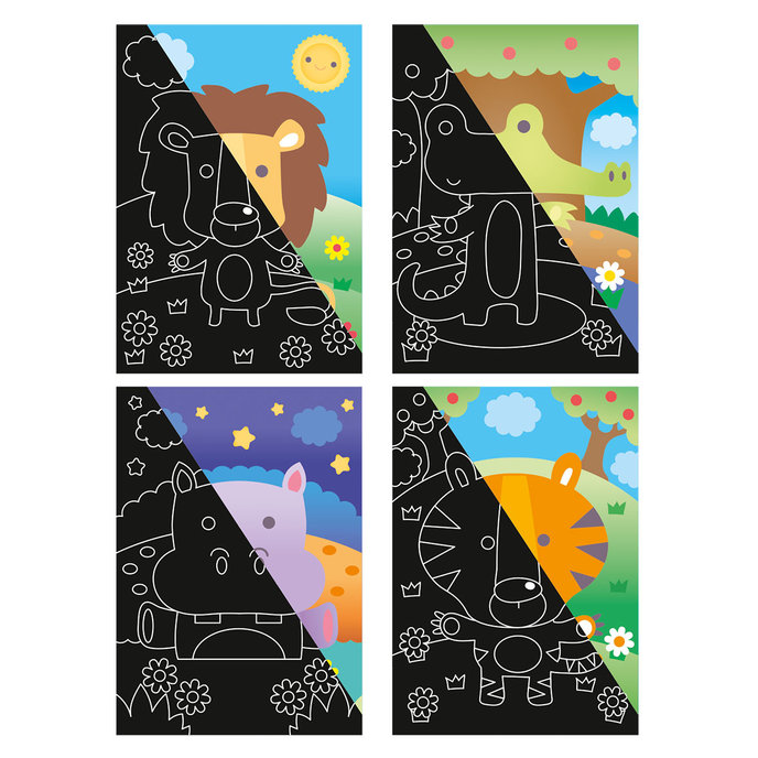 1936-0005 Kreativní sada - Škrabací obrázky