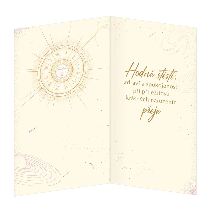 15-6490 Blahopřání gratulační zvěrokruh CZ STŘELEC