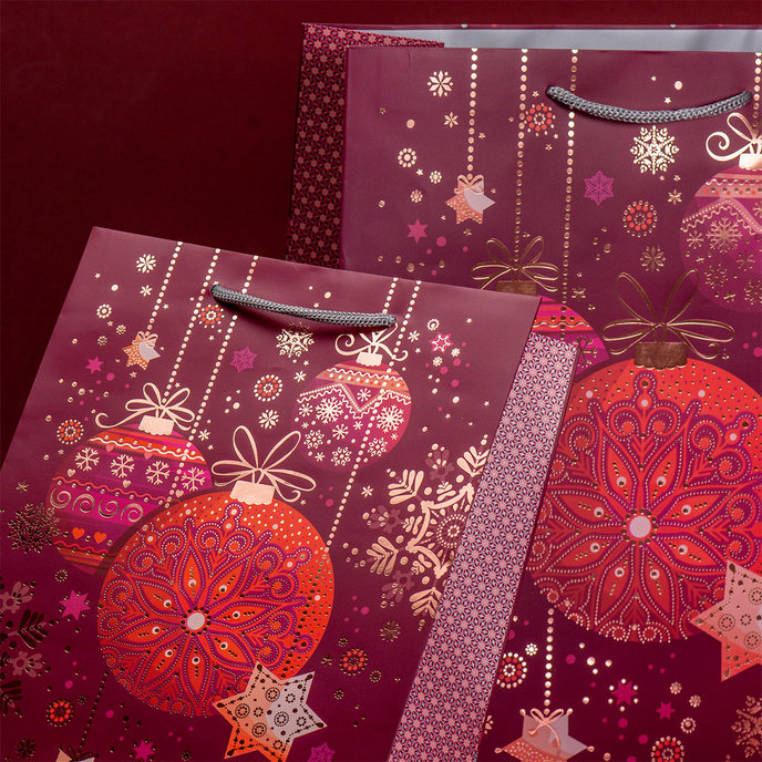 0829-0158 Dárková taška vánoční LUX