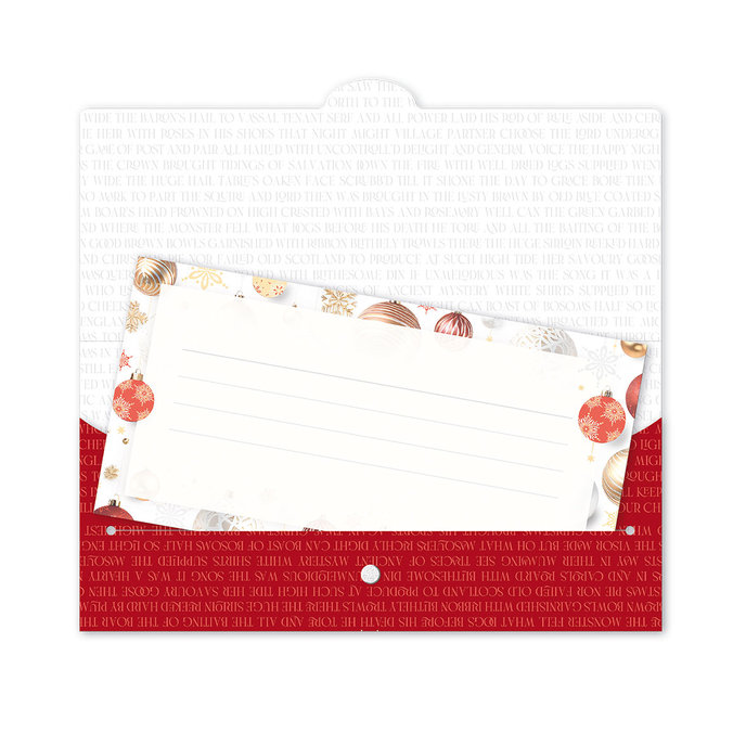 81-6049 Obálka s kartičkou, vánoční