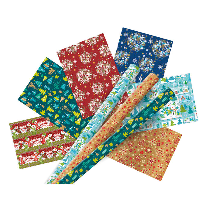 0956-0001 Balící papír vánoční 2x0,7m, box 60rol.