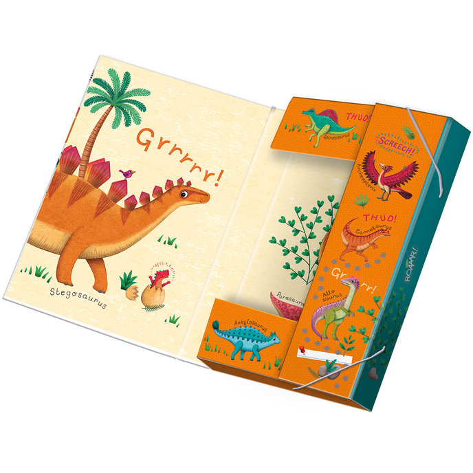 1231-0425 Box na sešity A4 Roaaar!