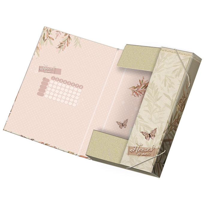 1241-0360 Box na sešity A5 Horses & me