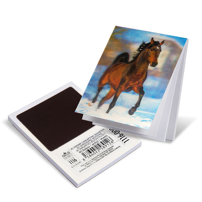 1116-0004 Trhací zápisník s magnetem 3D efekt