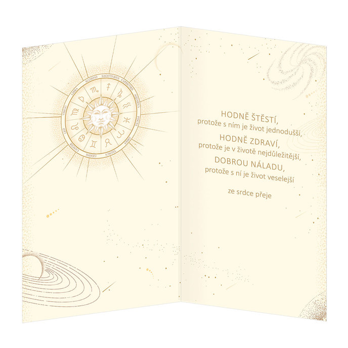 15-6483 Blahopřání gratulační zvěrokruh CZ BÝK