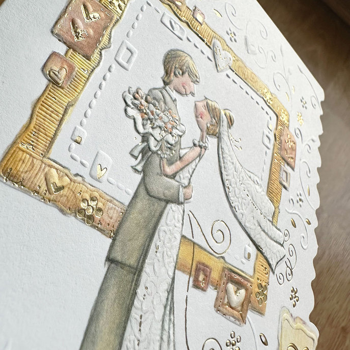 13-6163 Wedding greeting card with money flap CZ