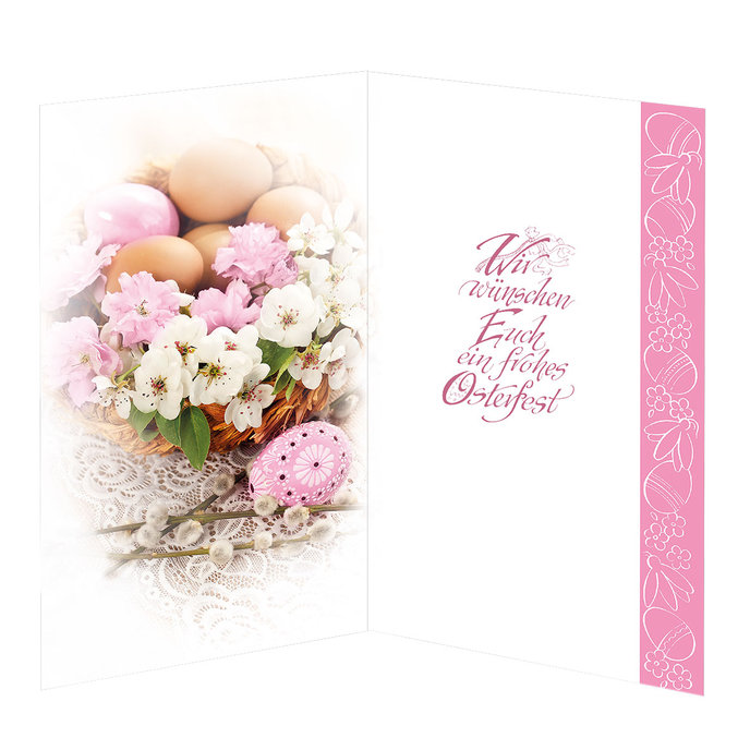12-667 Easter greeting card DE