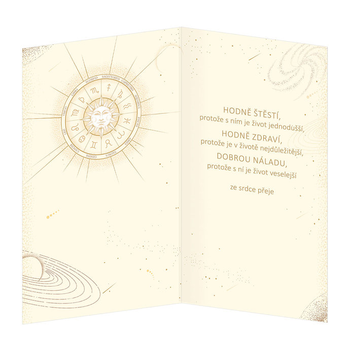 15-6491 Blahopřání gratulační zvěrokruh CZ KOZOROH