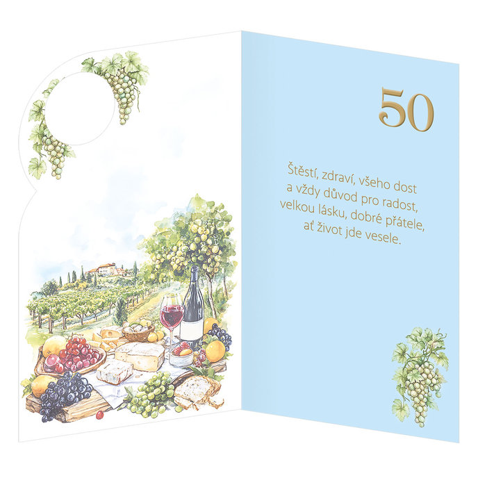 15-6581 Blahopřání gratulační  CZ/50