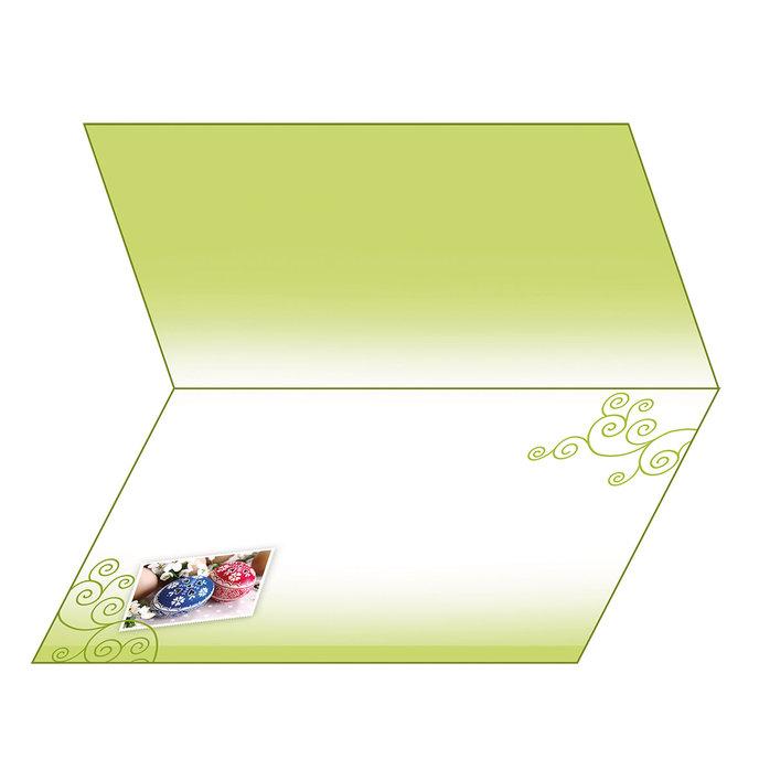 12-657 Easter greeting card DE