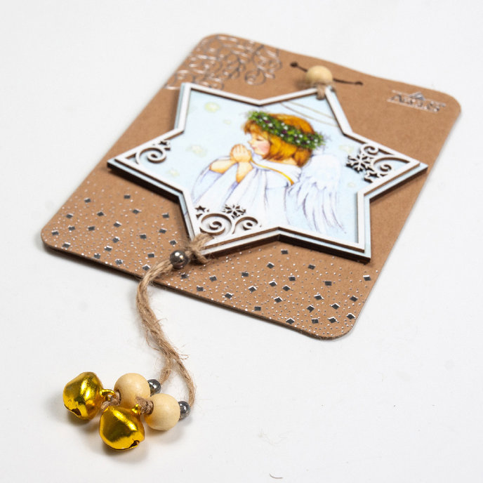 2357-1001 Vánoční dřevěná dekorace