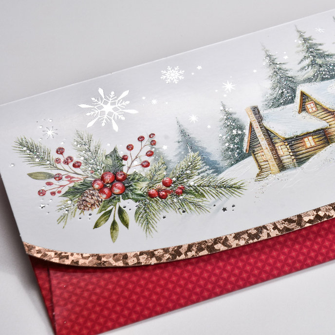 91-6016 Obálka na voucher, vánoční