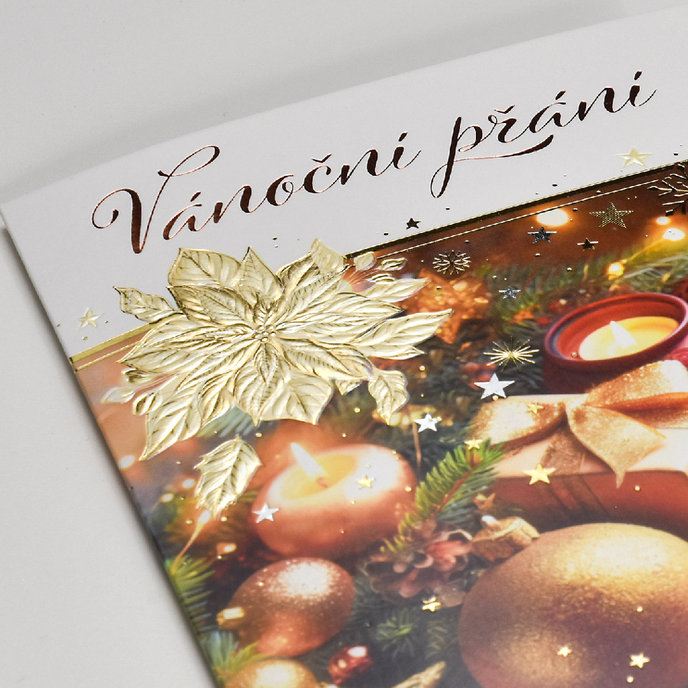 11-6553 Vánoční přání s kapsou na peníze CZ