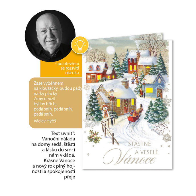 71-8021 Vánoční přání hudební CZ
